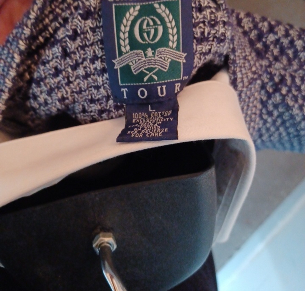 Grand Slam Tour Navy & White Knit Vest - Picture 2 of 6